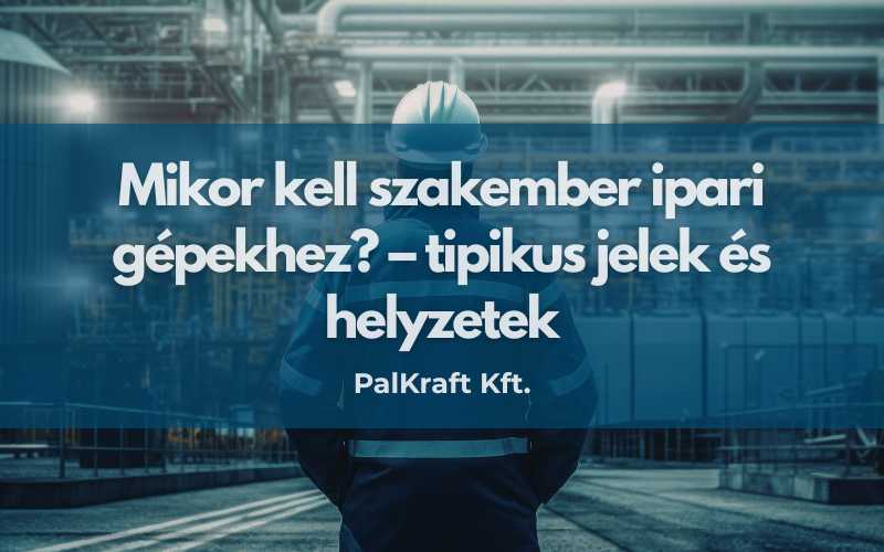 Mikor kell szakember ipari gépekhez? – tipikus jelek és helyzetek